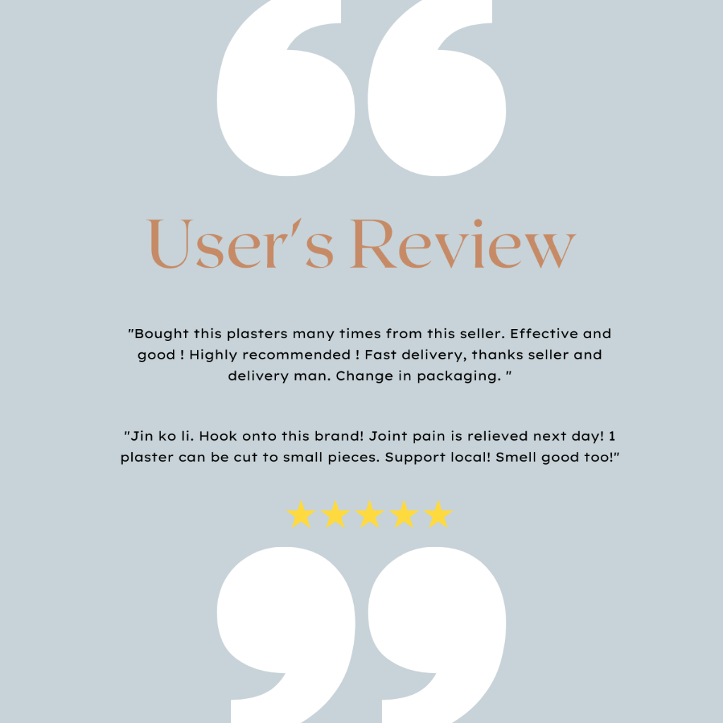 够力 KOLI AGEING Pain Relief Plaster (RHEUMATIC PAIN) - 20 / 40 / 80 Pieces