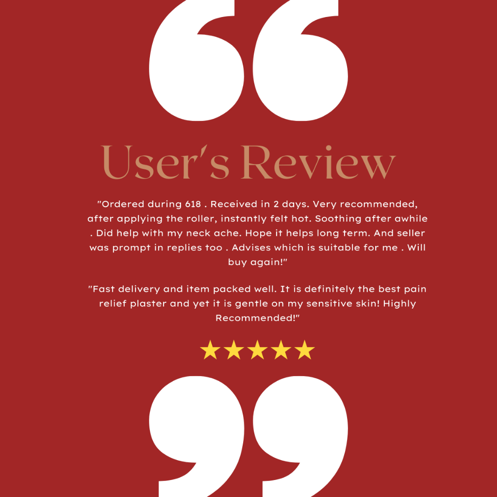 够力 KOLI CLASSIC Pain Relief Plaster (ACHING MUSCLES) - 20 / 40 / 80 Pieces