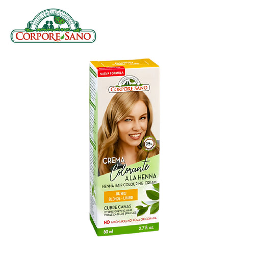 Corpore Sano Henna Colouring Cream - Blonde 80ml (Exp. May 2026)