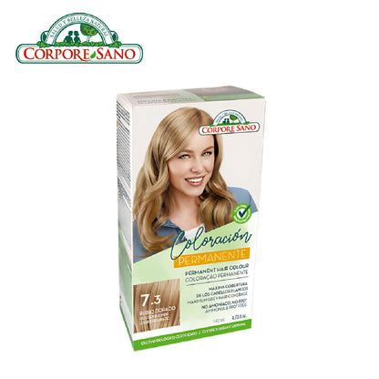 Corpore Sano Permanent Hair Colour 7.3 - Golden Blonde 140ml (Exp. Feb 2026)