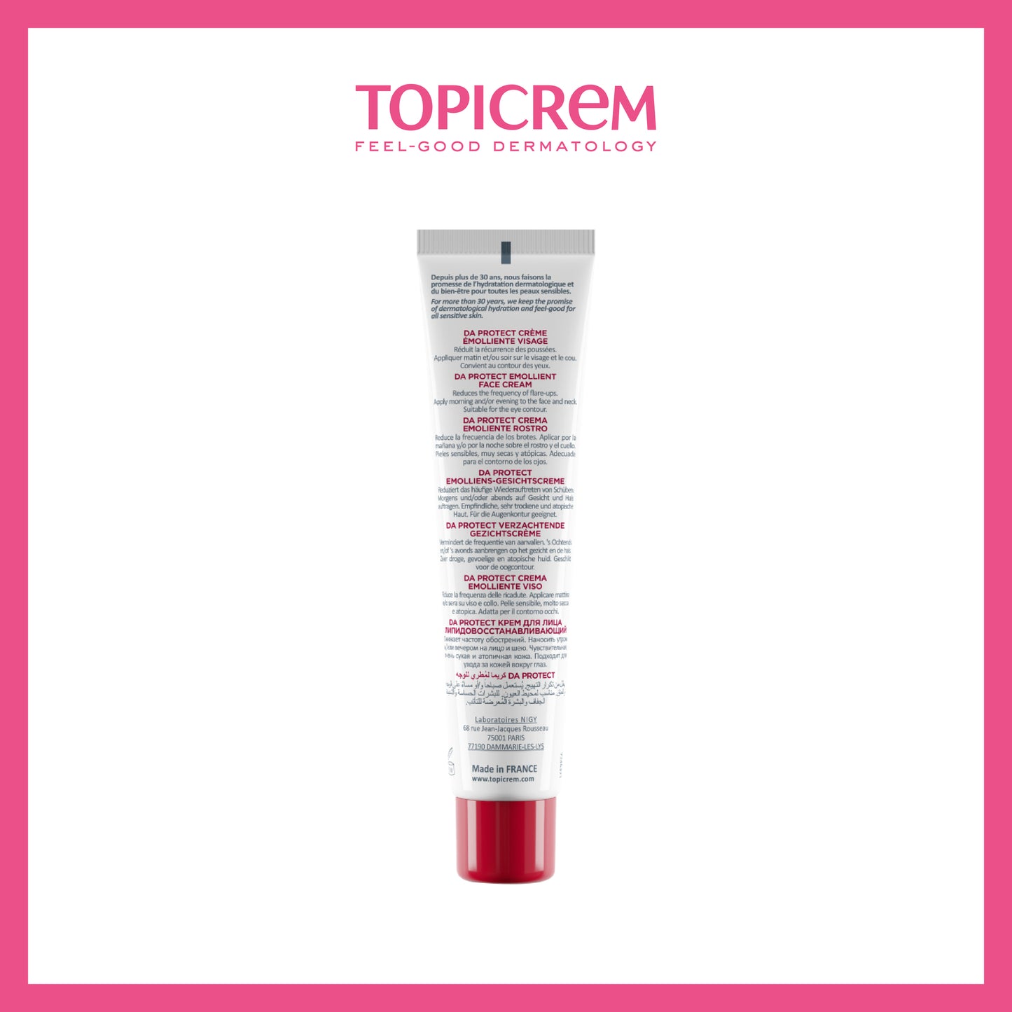 Topicrem DA PROTECT Emollient Face Cream 40ml