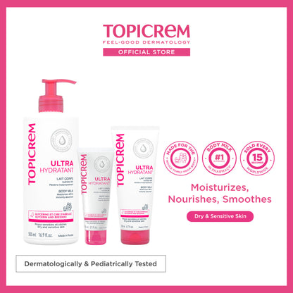 Topicrem Ultra-Moisturizing Body Milk (75ml, 200ml, 500ml)