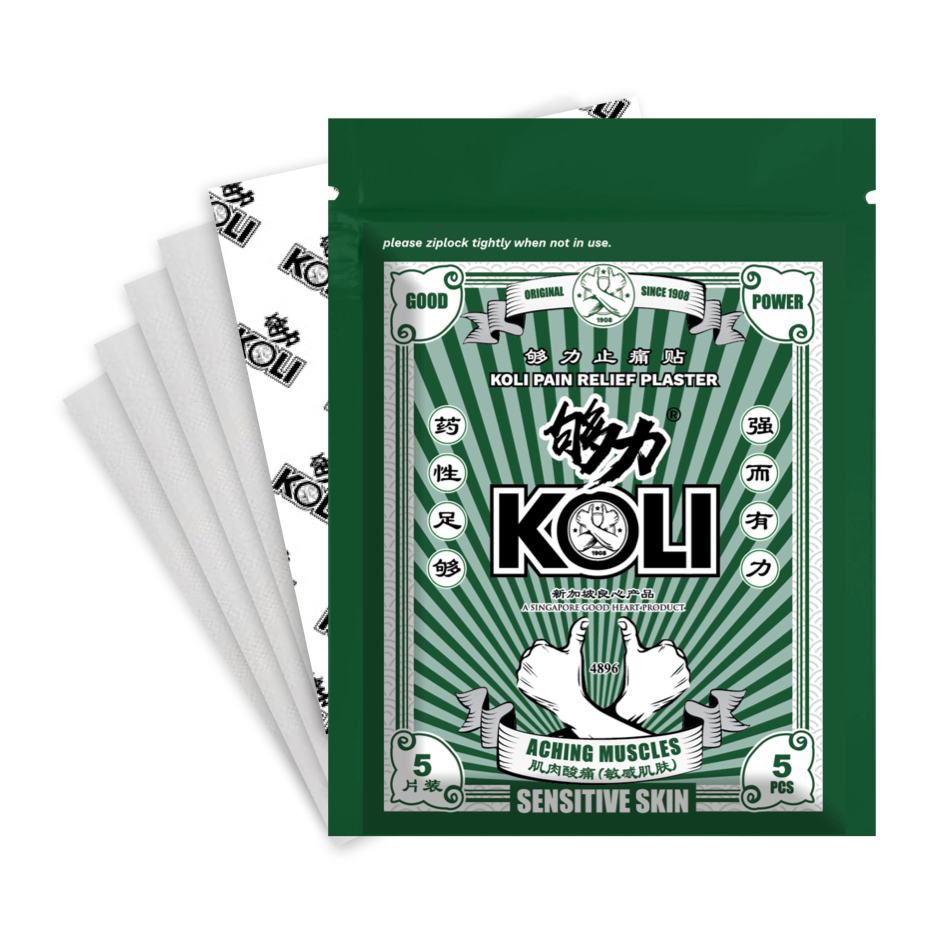 够力 KOLI Pain Relief Plasters - Triple Pack Combo 15 pieces