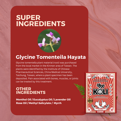 够力 KOLI CLASSIC Pain Relief Plaster (ACHING MUSCLES) - 20 / 40 / 80 Pieces