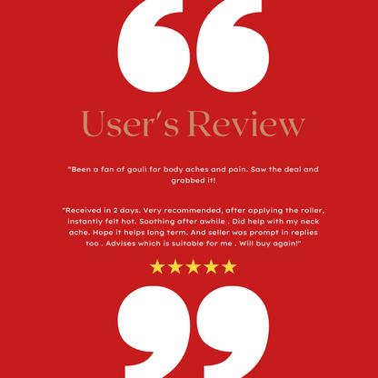 够力 KOLI SUPER WARM Pain Relief Massage Roller (ACHING MUSCLES) - 60ml