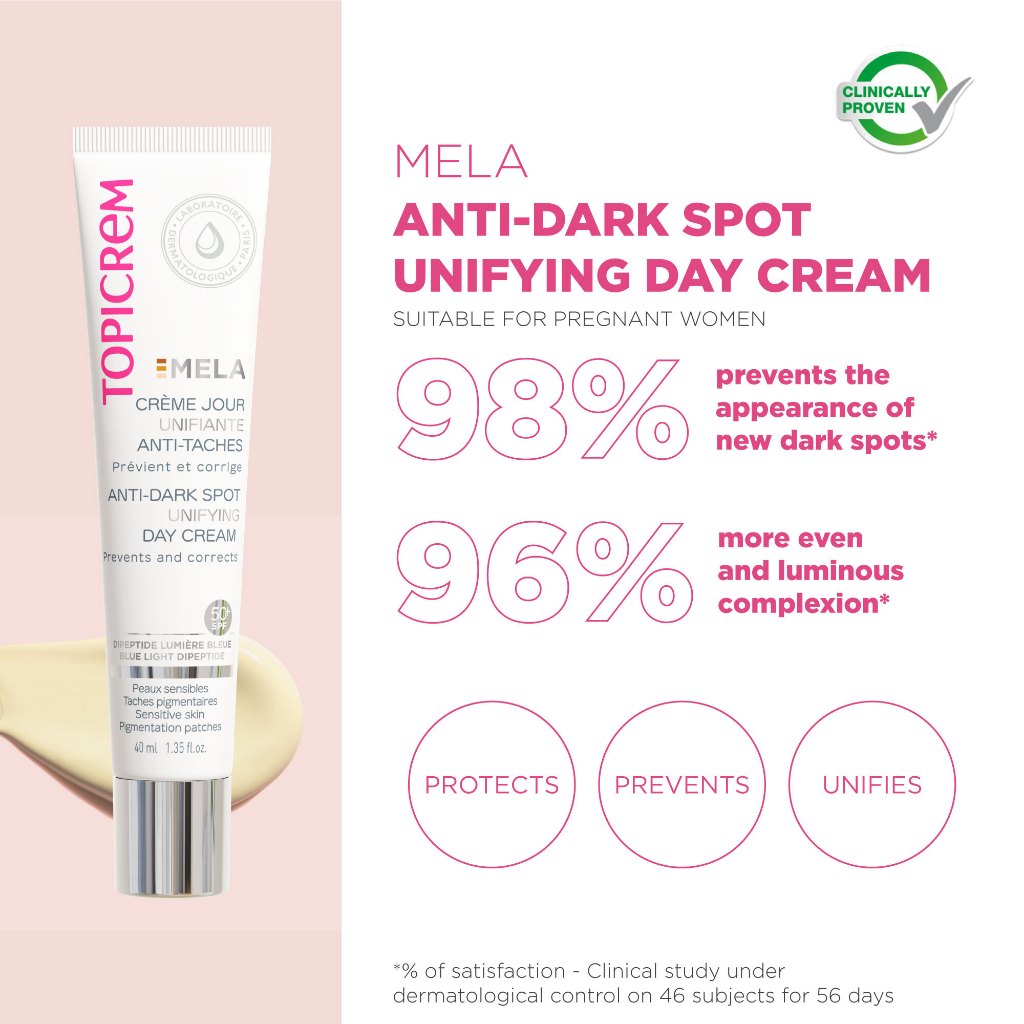 Topicrem MELA Anti-dark Spot Unifying Day Cream 40ml SPF 50+