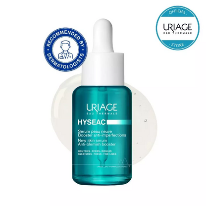 (with GWP) Uriage Hyseac New Skin Serum Anti- blemish Booster 30ml (Free: Uriage Hyseac Cleansing Gel 50ml)
