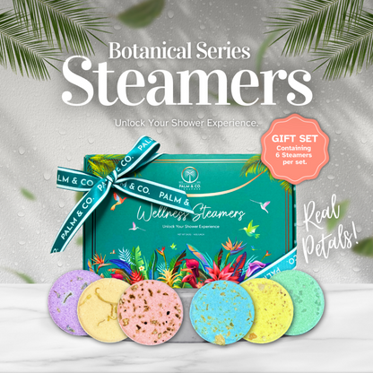 Palm & Co Wellness Shower Steamers - Pack of 6 x 40g