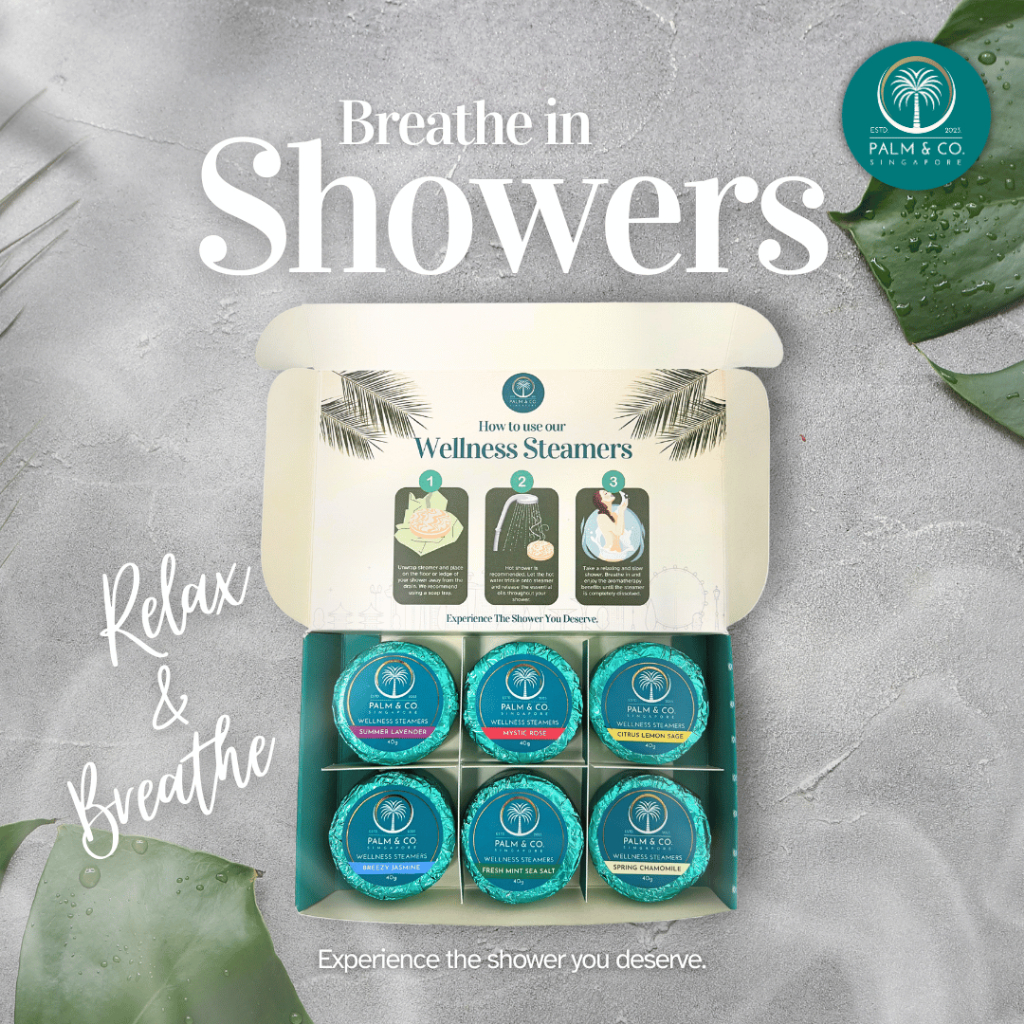 Palm & Co Wellness Shower Steamers - Pack of 6 x 40g