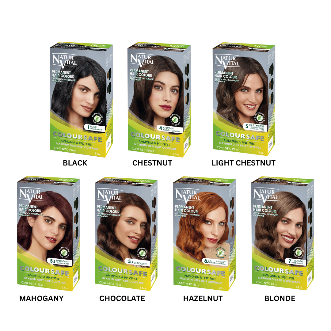 NaturVital ColourSafe Permanent Hair Dye - Chestnut (4)