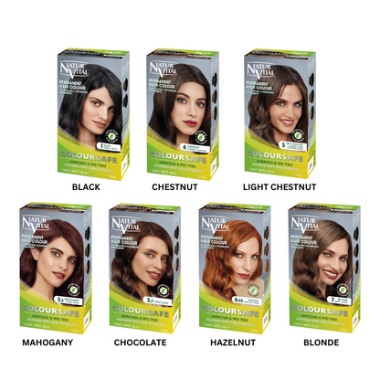 NaturVital ColourSafe Permanent Hair Dye - Chestnut (4)