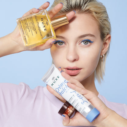 Nuxe Crème fraîche de beauté® 3-in-1, 48H Moisturising Cream, Make-Up Remover Milk, Plumping Mask 100ml