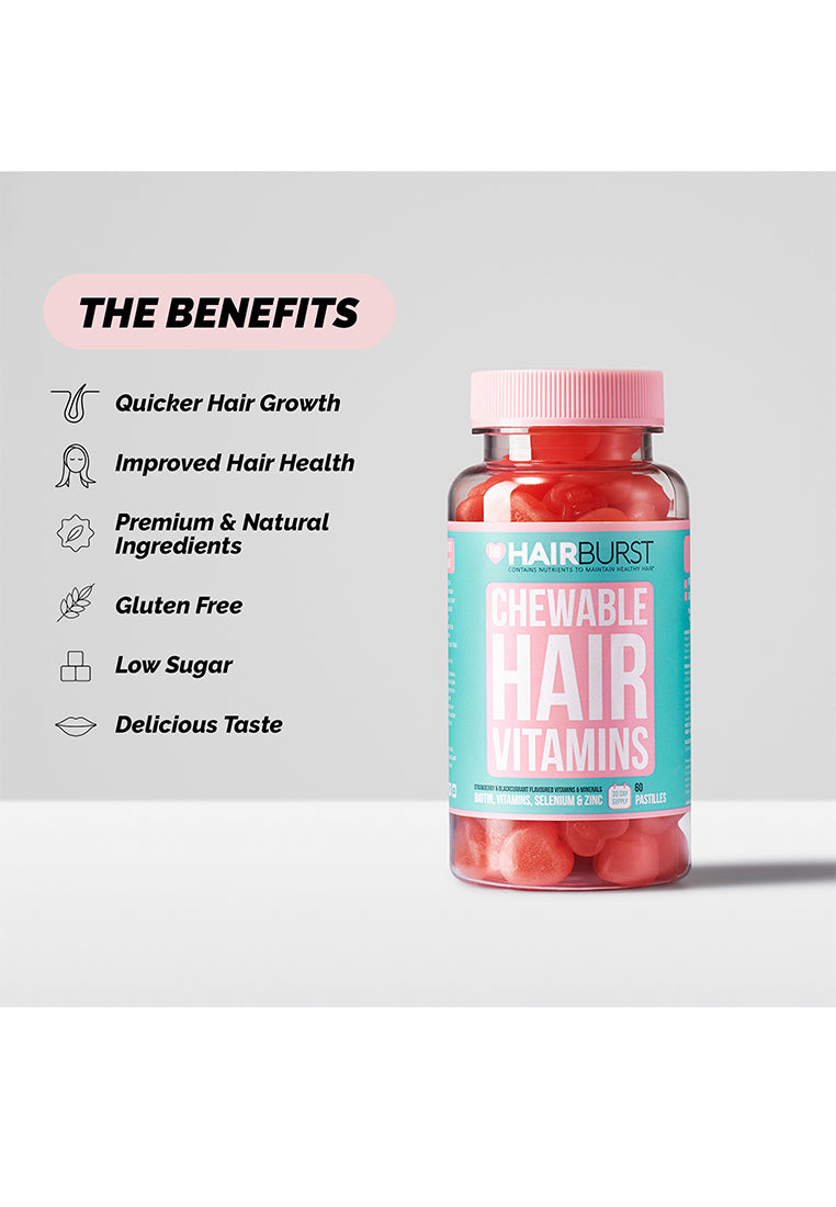 Hairburst Chewable Hair Vitamins (60 gummies)