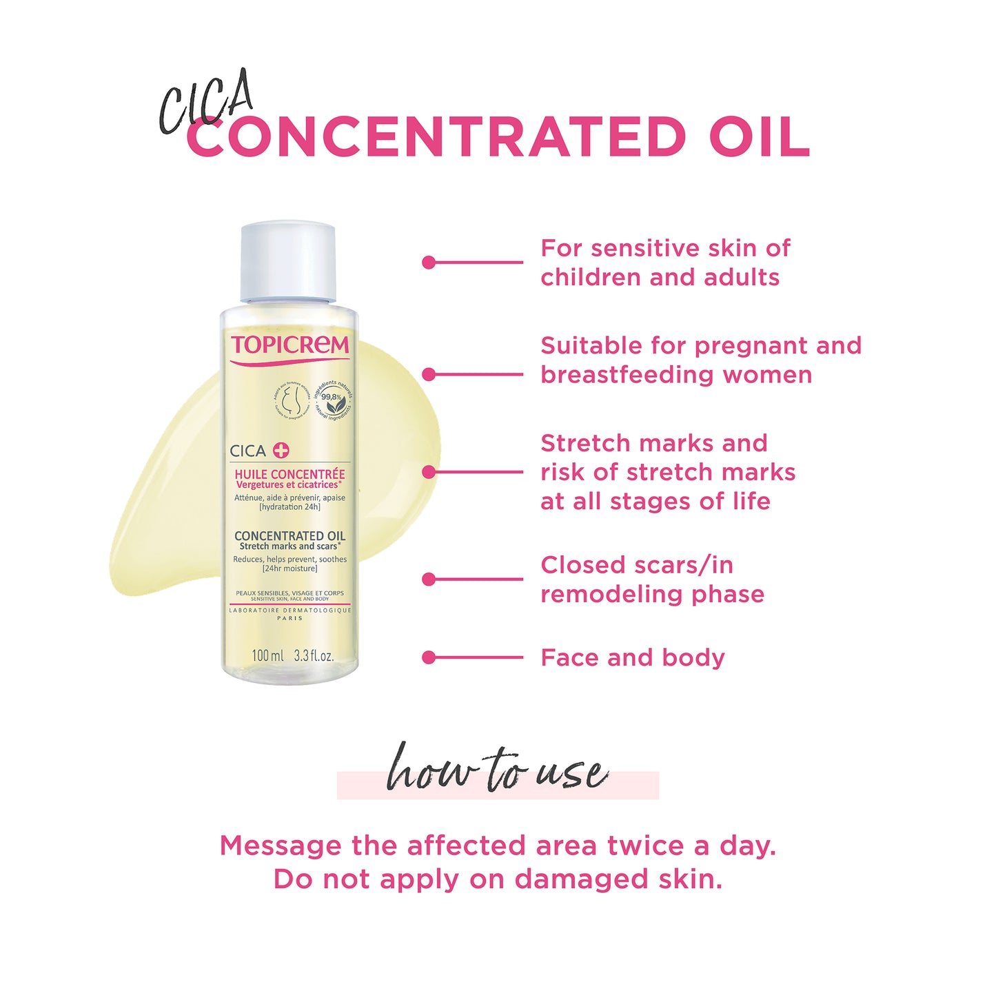 Topicrem Cica Concentrate Oil 100ml